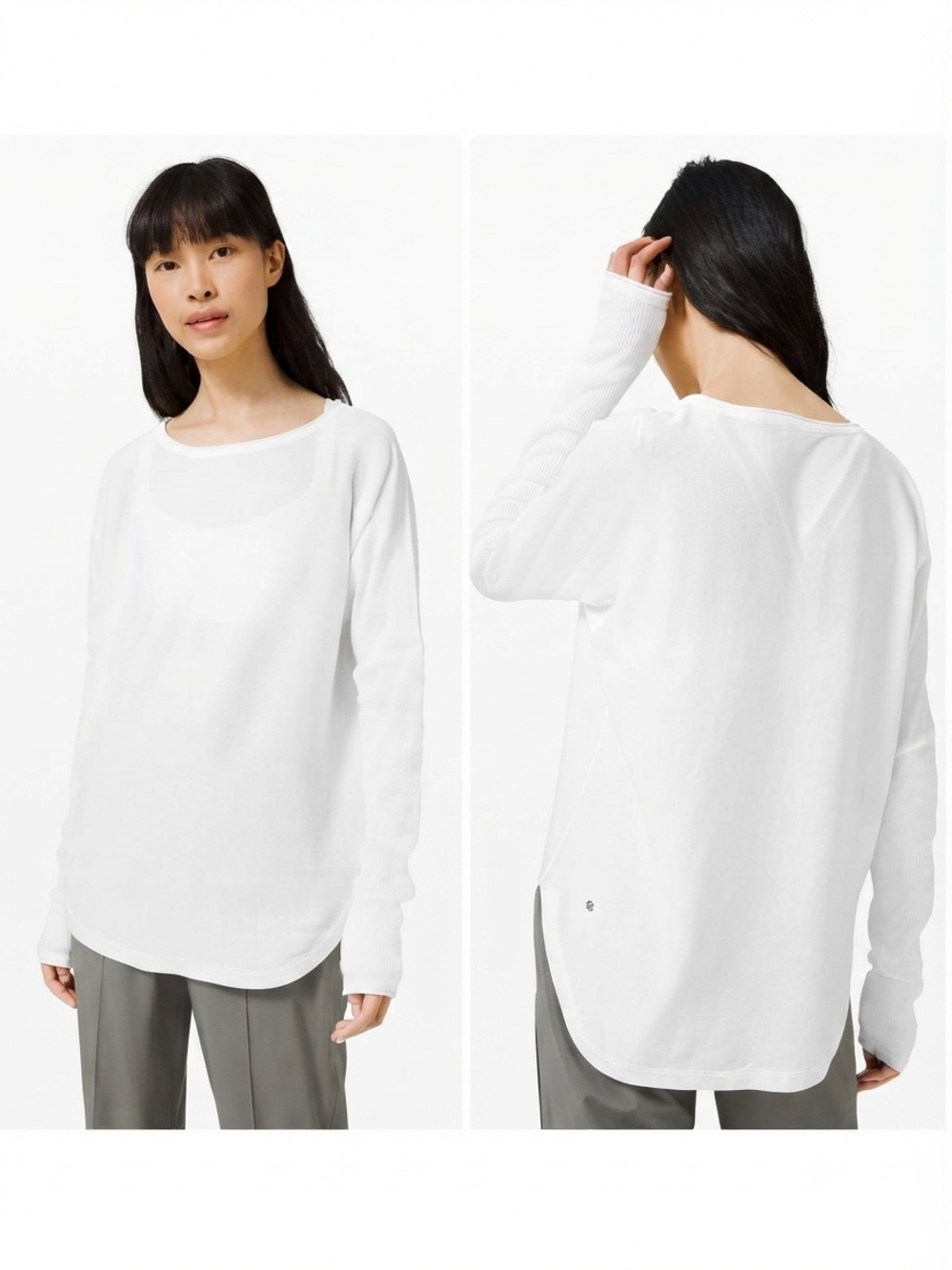 Lululemon NEW Take it All In Sweater 10
White Knit Cotton Minimalist Lightweight
